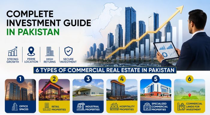 types of Commercial Real Estate in Pakistan